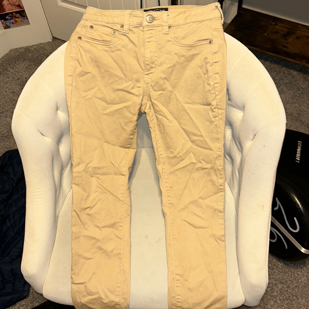 Khaki High Rise Jeggings